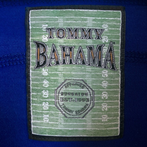 Like New Tommy Bahama NFL New York NY Giants 1/2 Zip Pullover Sweater - Picture 5 of 6